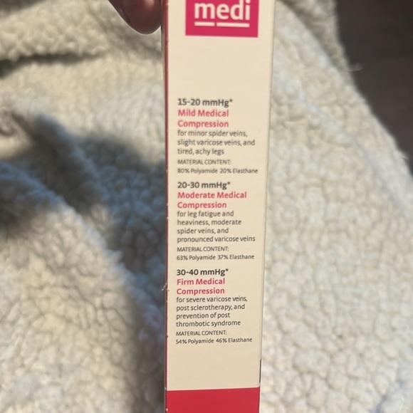 Mediven 47457 compression calf stocking 20-30mmHg open toe ebony VII - Picture 5 of 6